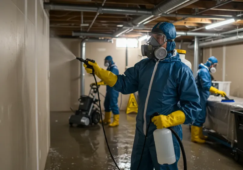 Basement Sanitization and Antimicrobial Treatment process in Polk County, AR